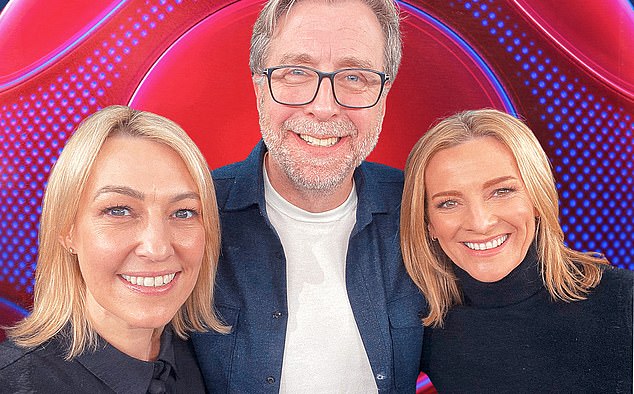 Mark Chapman (middle) will reportedly host the first Match of the Day programme of the post-Gary Lineker era this weekend. He will share duties with Kelly Cates (left) and Gabby Logan (right) throughout the campaign