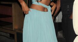 Maya Jama put on a very busty display as she celebrated her 31st birthday with a swanky bash  at  the Gold in Notting Hill on Thursday evening