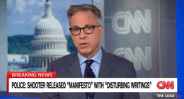 Jake Tapper spewing his usual nonsense on CNN.