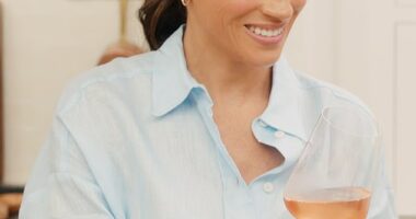 Meghan Markle (pictured) is at risk of 'diluting' her brand's positioning by 'reposting mid-tier influencers', brand and PR expert, Chad Teixeira has claimed