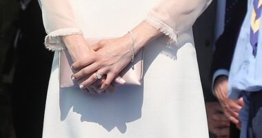 Meghan Markle was seen wearing nude coloured tights at King Charles' birthday shortly after marrying Harry in 2018