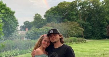 Michael Jackson 's firstborn son Prince has joyfully announced that he is engaged to his girlfriend of eight years Molly Schirmang