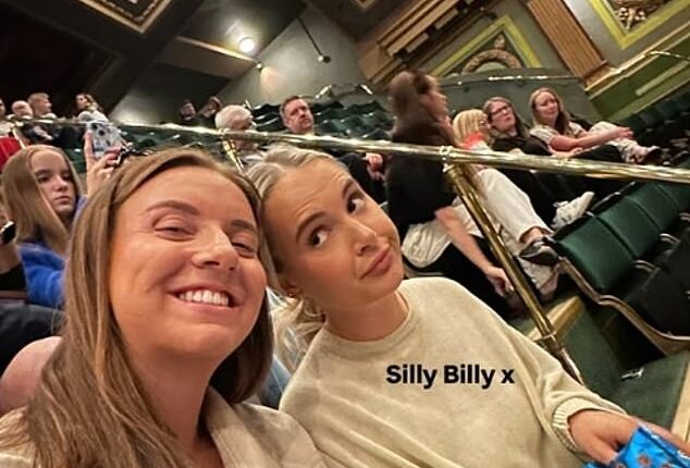 Molly-Mae Hague and her sister Zoe Rae managed to bag front row seats at the theatre after grumbling over sitting at the back of the room