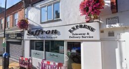 A group dined and dashed from the Saffron Bangladeshi & Nepalese restaurant in Northampton on August 4