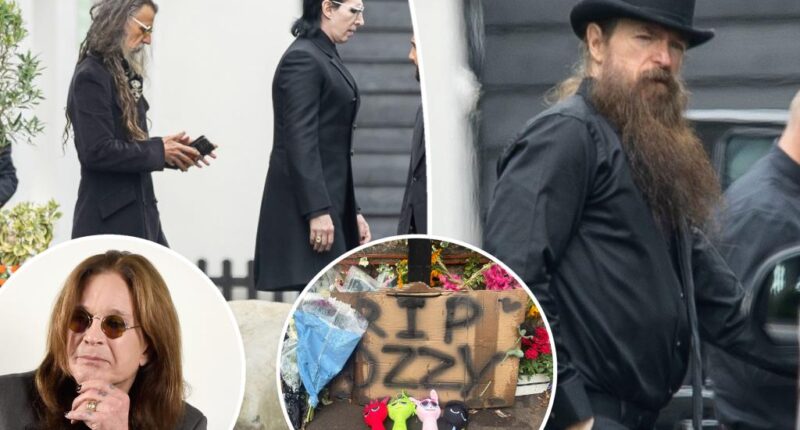 Music legends gather in UK for Ozzy Osbourne's private funeral