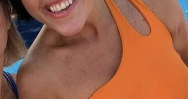 Jodie Collins, (pictured) who lives in Newquay, Cornwall, was horrified when doctors discovered her daughter's 'gluten intolerance' was actually a melon-sized hairball in her stomach