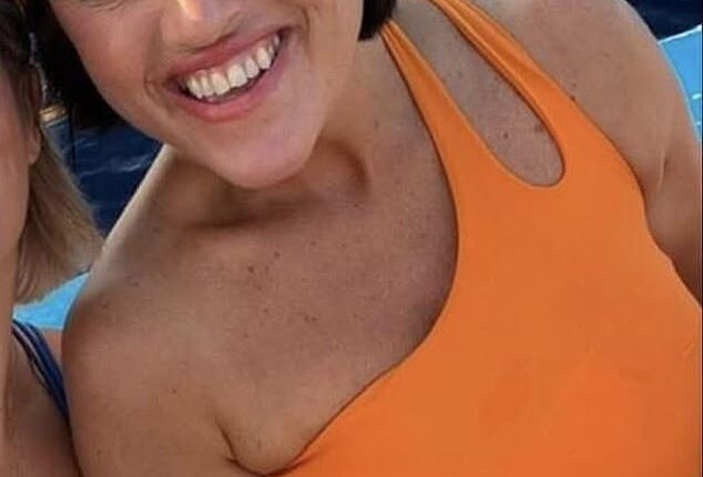 Jodie Collins, (pictured) who lives in Newquay, Cornwall, was horrified when doctors discovered her daughter's 'gluten intolerance' was actually a melon-sized hairball in her stomach