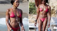 Naomi Campbell, 55, shows off toned figure in bikini in Ibiza