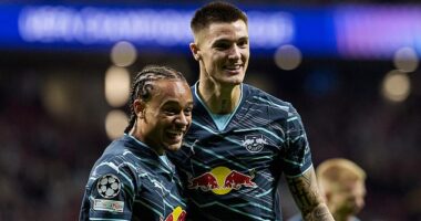 Benjamin Sesko (right) and Xavi Simons (left) could soon be coming to the Premier League