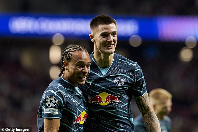 Benjamin Sesko (right) and Xavi Simons (left) could soon be coming to the Premier League