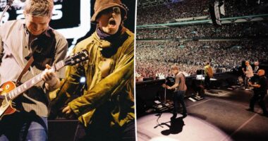 Oasis 'shocked' after man falls to his death at London concert