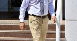 Outback Wrangler Matt Wright (pictured) was covertly recorded by investigators. He has pleaded not guilty to three counts of attempting to pervert the course of justice