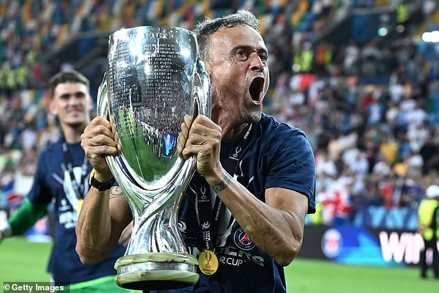 Luis Enrique has admitted his PSG side were 'very lucky' to win the Super Cup against Spurs