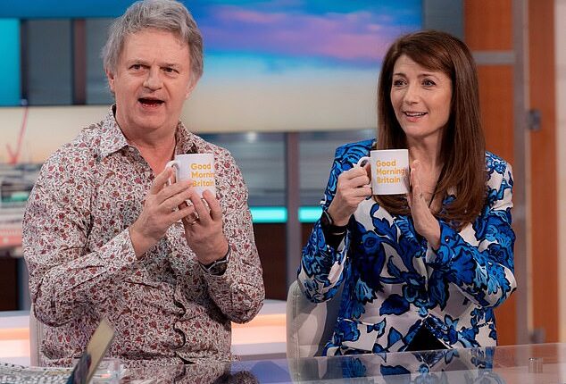 Paul Merton has revealed it 'felt natural' falling in love with third wife Suki Webster six months after becoming a widower (pictured with Suki in 2024)