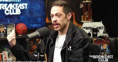 Pete Davidson admitted on The Breakfast Club on Wednesday (pictured) that he was 'embarrassed' about rumors about the size of his endowment, and he worried that they had overshadowed his talents
