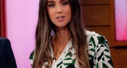 Peter Andre's wife Emily has reportedly been left 'hurt' over Katie Price 's 'disgusting' swipe at her children [Emily pictured in 2024]