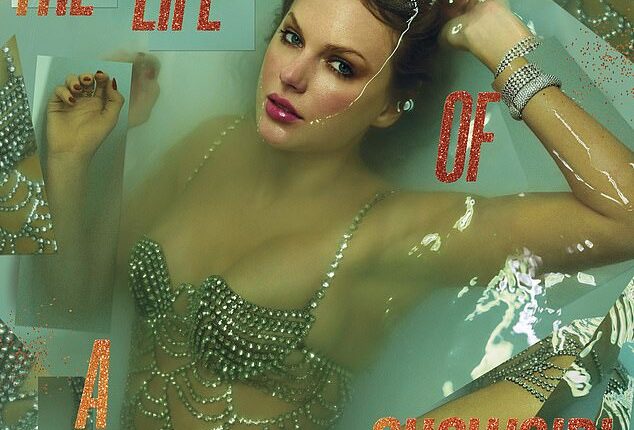 The burlesque-style album art is a far cry from the girl-next-door image portrayed in her earlier eras