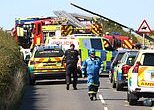Pleasure flight helicopter crashes in field near Ventnor on the Isle of Wight - sparking huge emergency response