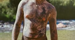 Post Malone is bringing the heat in a new Skims campaign. The country star and single dad showed his rugged good looks and his fit form modeling new looks from the brand's men's line on social media