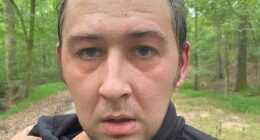 Austin Robert Drummond, 28, a Tennessee man suspected of murdering four family members in a vicious attack, has been arrested after a week on the run