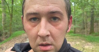 Austin Robert Drummond, 28, a Tennessee man suspected of murdering four family members in a vicious attack, has been arrested after a week on the run