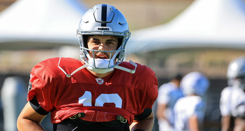Raiders QB Aidan O'Connell in Danger of Losing Job to Rookie