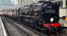 Inspiration will travel to 60 locations to showcase the rich history of the railway but in a snub to tradition, it has been fitted with an American whistle