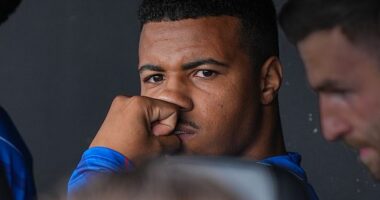 Igamane sparks controversy by refusing to come off the bench against St Mirren in Paisley