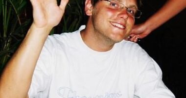 Viewers were told how Chris, who died aged 35 after a battle with cancer, had penned the handwritten note on wallpaper in their kitchen when he was aged just 14