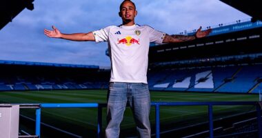 Winger Noah Okafor joined Leeds from AC Milan for £18million on Thursday