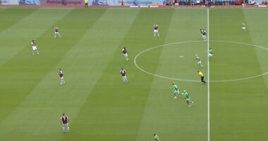 Sandro Tonali aimed Newcastle's first kick of the new season deep into the Aston Villa half