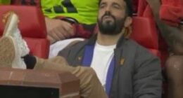 Manchester United boss Ruben Amorim received attention for his reaction to his side's last minute penalty