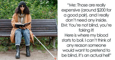 Rude Karen Lets Kid Snatch Blind Woman’s Cane Because She Bumped Into Them, Kind Man Helps Out