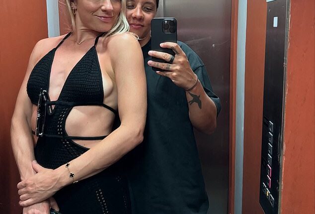 Sam Kerr has celebrated her relationship anniversary with fiancee Kristie Mewis