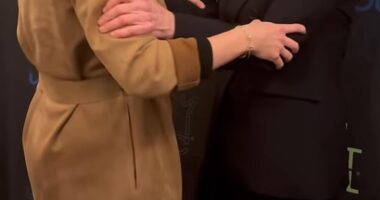 Sarah Ferguson (pictured) posted a sweet video clip of her embracing her daughter Princess Beatrice (pictured) to mark her 37th birthday on Friday