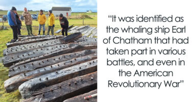 Schoolboy Discovers 275-Year-Old British Royal Navy Ship On Scotland Beach While Jogging