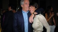 Deceased sex offender Jeffrey Epstein hugs his longtime girlfriend Ghislaine Maxwell