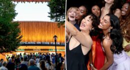 Shakespeare in the Park draws a starry crowd to opening