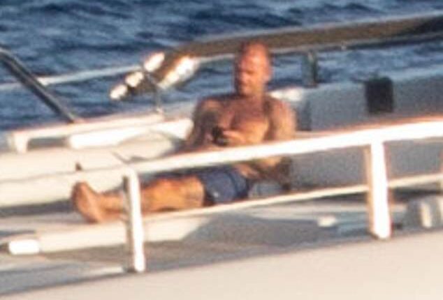 David , 50, and Victoria, 51, Beckham continued soaking up the sun on their £16m superyacht off the Tuscan coast amid their lavish Italian getaway on Sunday.