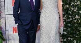 Sir Ben Kingsley, 81, has made a rare red carpet appearance with his wife Daniela Lavender, 50, at the London premiere of the Thursday Murder Club on Thursday
