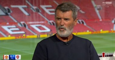 Roy Keane backed Arsenal to win the Premier League after they defeated Man United on Sunday