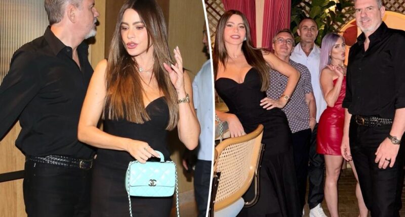 Sofía Vergara steps out with friends for dinner at Hollywood hotspot in stylish black dress