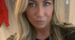 Pictured for the first time, this is mother-of-three Catherine Lloyd who attacked her neighbour over the head with a spade