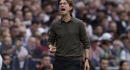 Thomas Frank saw his side's winning start in the Premier League ended by Bournemouth