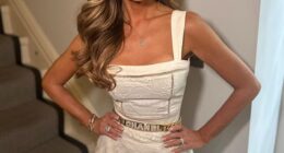 Glamorous granny! Karren Brady, 56, and a grandmother of one, took to social media this week to reveal her latest youthful look