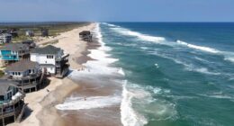 Summer celebrations meet closed beaches and warnings on US East Coast due to Hurricane Erin