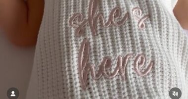 Elliott Wright has weclomed his fifth child - a beautiful baby girl named, Dolly, with his wife Sadie