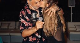Taika Waititi was on cloud nine as he celebrated his 50th birthday with his wife Rita Ora and a host of celebrity friends in Ibiza on Monday