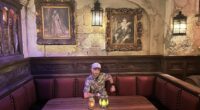 Aaron Sagers at The Beak and Barrel Bar in Disney World.