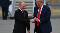 President Donald Trump and Russian President Vladimir Putin where chummy as they greeted each other in Anchorage, Alaska on Friday